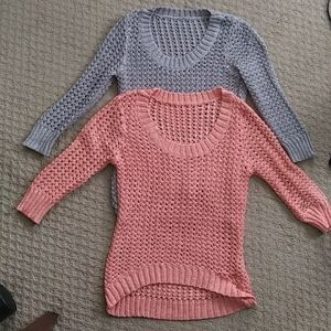 Two crochet tops like-new cond. M